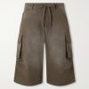Straight-Leg Cotton-Poplin Cargo Shorts