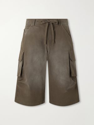 Straight-Leg Cotton-Poplin Cargo Shorts Straight-Leg Cotton-Poplin Cargo Shorts