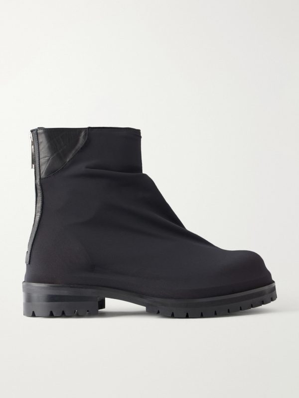 Marathons Leather and Jersey Boots
