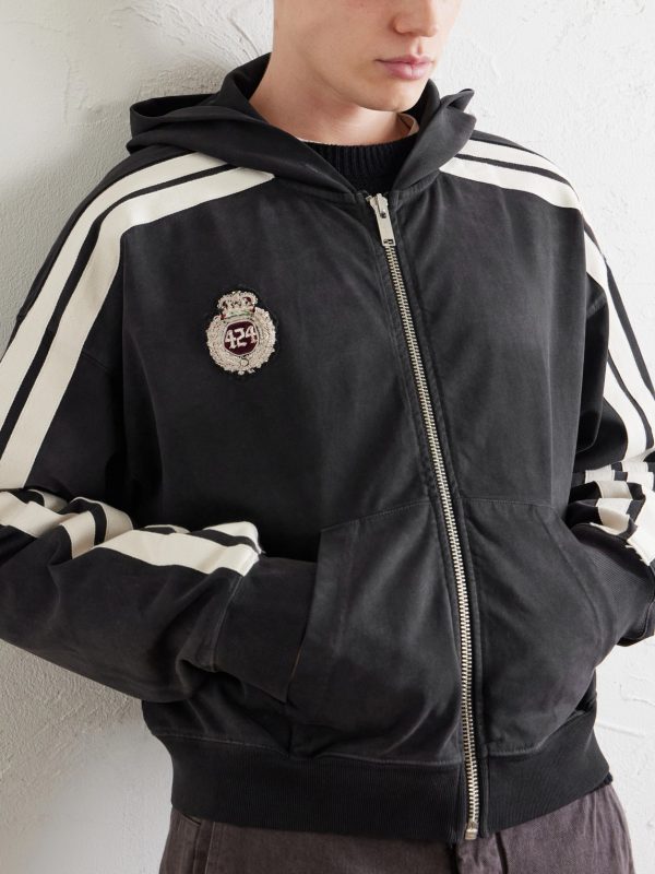 Academy Logo-Appliquéd Cotton-Jersey Zip-Up Hoodie - CU Academy Logo-Appliquéd Cotton-Jersey Zip-Up Hoodie - CU