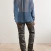 Printed Silk-Chiffon Shirt - BK Printed Silk-Chiffon Shirt - BK