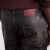 Moto Straight-Leg Leather Trousers - CU Moto Straight-Leg Leather Trousers - CU