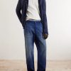 Straight-Leg Double-Knee Jeans - OU Straight-Leg Double-Knee Jeans - OU
