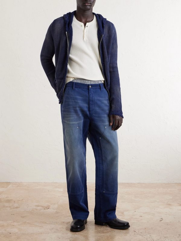 Straight-Leg Double-Knee Jeans - OU Straight-Leg Double-Knee Jeans - OU