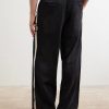 Straight-Leg Distressed Striped Cotton-Jersey Sweatpants - BK