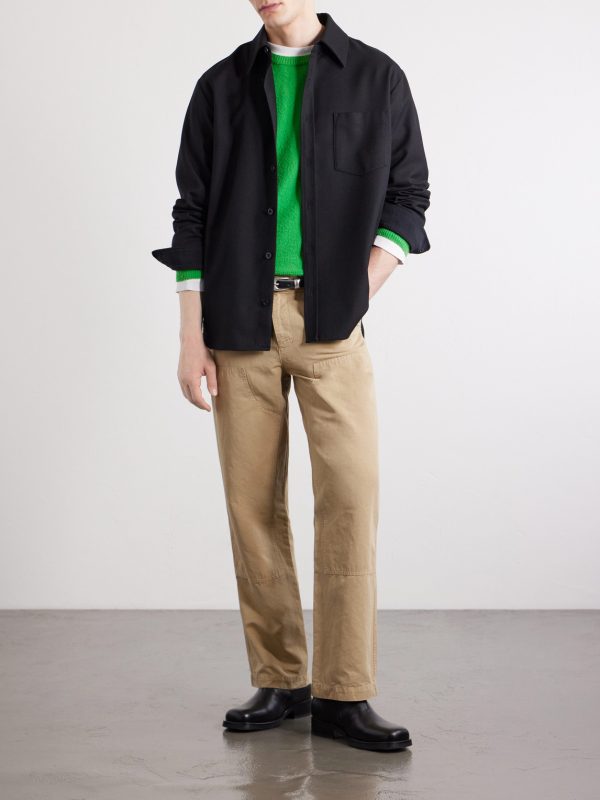 Straight-Leg Cotton and Linen-Blend Trousers - OU Straight-Leg Cotton and Linen-Blend Trousers - OU