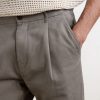 Daniel Tapered Pleated Cotton-Canvas Trousers - CU Daniel Tapered Pleated Cotton-Canvas Trousers - CU