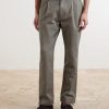 Daniel Tapered Pleated Cotton-Canvas Trousers - FR Daniel Tapered Pleated Cotton-Canvas Trousers - FR