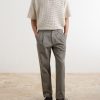 Daniel Tapered Pleated Cotton-Canvas Trousers - OU Daniel Tapered Pleated Cotton-Canvas Trousers - OU