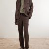 James Tapered Linen Drawstring Cargo Trousers - OU James Tapered Linen Drawstring Cargo Trousers - OU