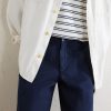 Barrel-Leg Cotton-Twill Trousers - CU
