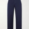 Barrel-Leg Cotton-Twill Trousers