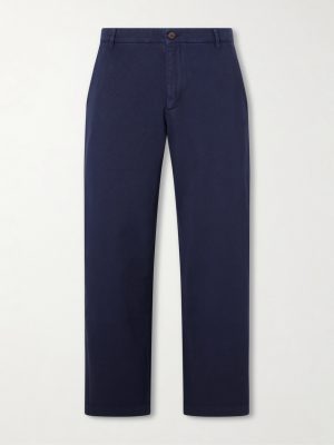 Barrel-Leg Cotton-Twill Trousers Barrel-Leg Cotton-Twill Trousers