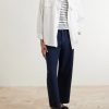 Barrel-Leg Cotton-Twill Trousers - OU