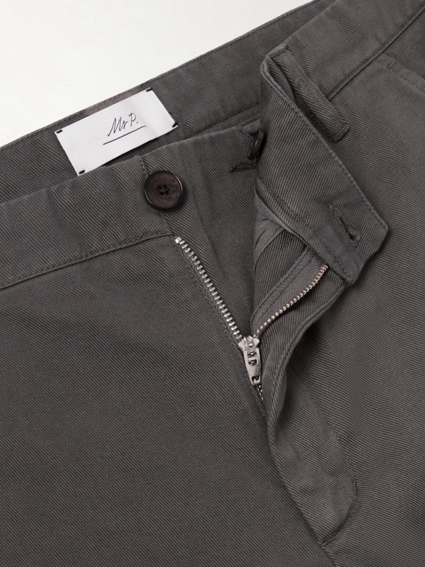 Barrel-Leg Cotton-Twill Trousers - E1 Barrel-Leg Cotton-Twill Trousers - E1