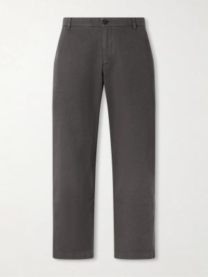 Barrel-Leg Cotton-Twill Trousers Barrel-Leg Cotton-Twill Trousers