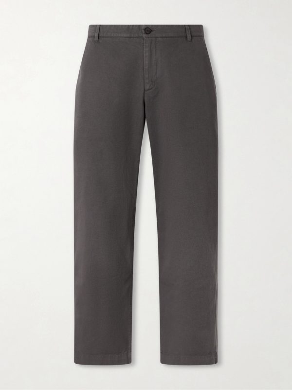Barrel-Leg Cotton-Twill Trousers Barrel-Leg Cotton-Twill Trousers