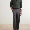 Barrel-Leg Cotton-Twill Trousers - OU Barrel-Leg Cotton-Twill Trousers - OU