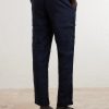 James Tapered Linen Drawstring Cargo Trousers - BK James Tapered Linen Drawstring Cargo Trousers - BK