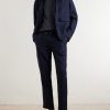 James Tapered Linen Drawstring Cargo Trousers - OU James Tapered Linen Drawstring Cargo Trousers - OU