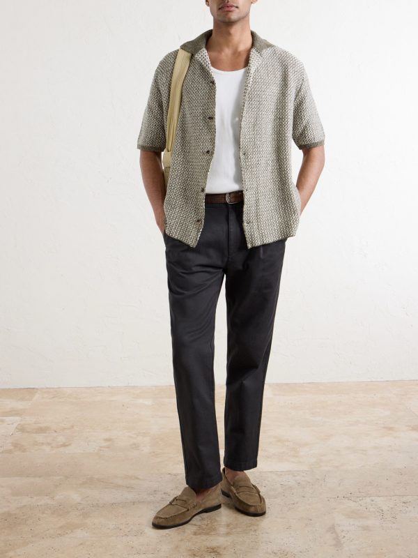 Daniel Tapered Pleated Cotton-Canvas Trousers - OU