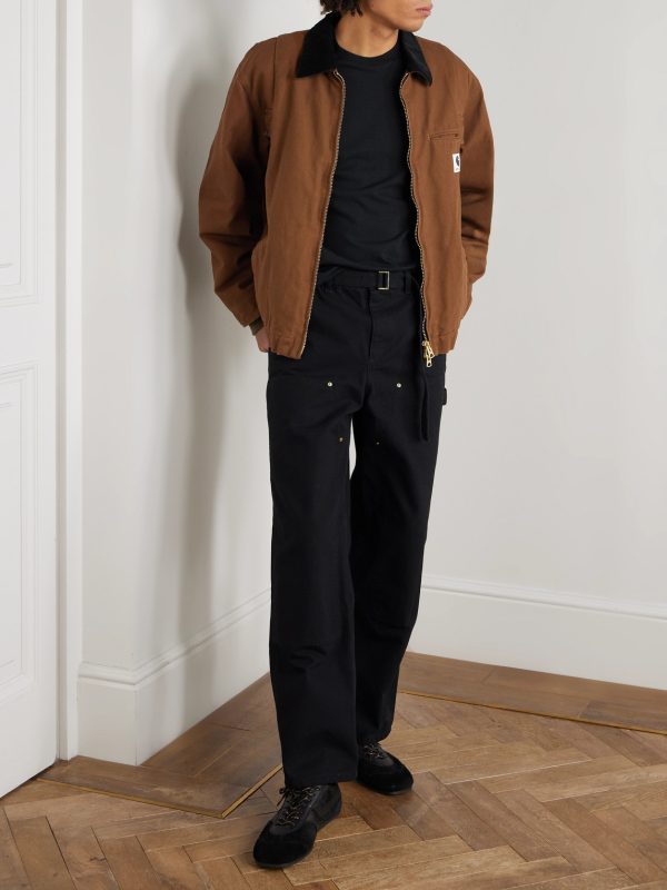 + Carhartt WIP Cotton Corduroy-Trimmed Panelled Cotton-Canvas Jacket - OU + Carhartt WIP Cotton Corduroy-Trimmed Panelled Cotton-Canvas Jacket - OU