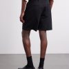 Wide-Leg Pleated Wool Shorts - BK