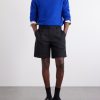 Wide-Leg Pleated Wool Shorts - OU