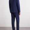 Double-Breasted Checked Wool-Blend Suit Jacket - BK