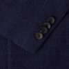 Double-Breasted Checked Wool-Blend Suit Jacket - CU