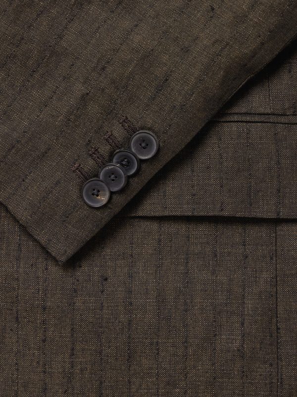 Striped Linen Suit Jacket - CU