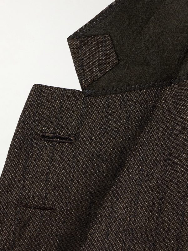 Striped Linen Suit Jacket - E1