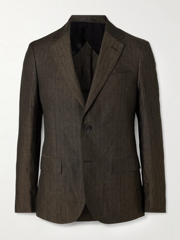 Striped Linen Suit Jacket