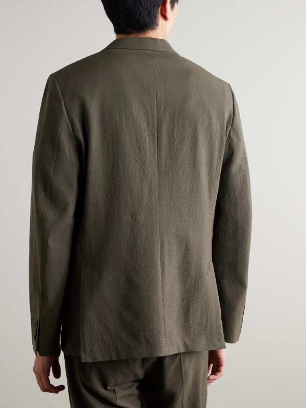 Wool-Blend Seersucker Suit Jacket - BK Wool-Blend Seersucker Suit Jacket - BK