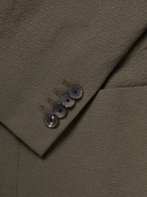 Wool-Blend Seersucker Suit Jacket - CU Wool-Blend Seersucker Suit Jacket - CU