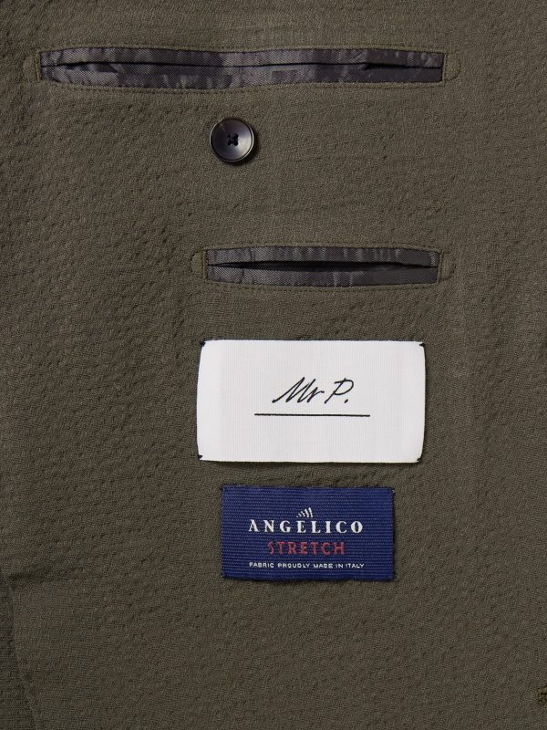 Wool-Blend Seersucker Suit Jacket - E1 Wool-Blend Seersucker Suit Jacket - E1