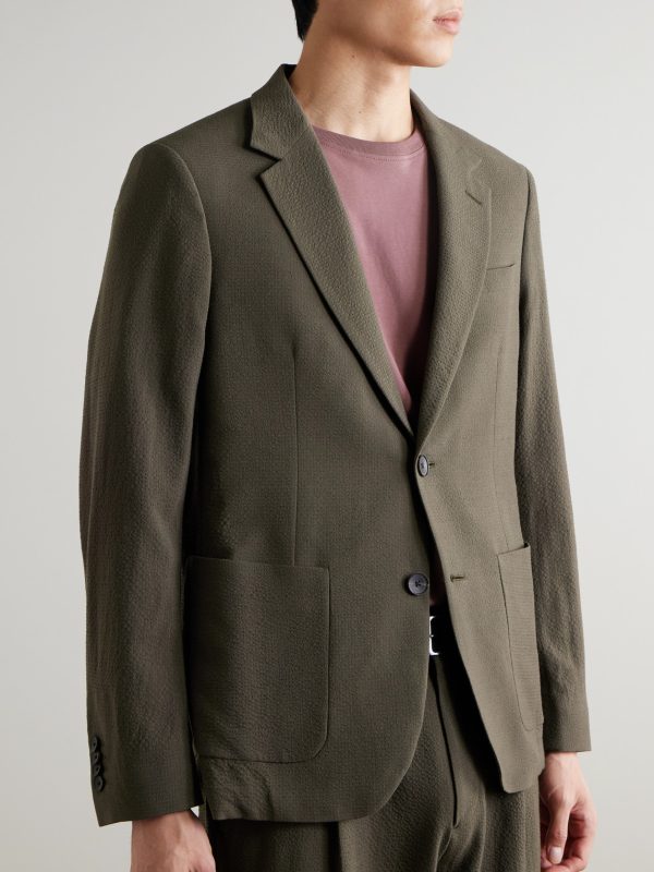 Wool-Blend Seersucker Suit Jacket - FR Wool-Blend Seersucker Suit Jacket - FR