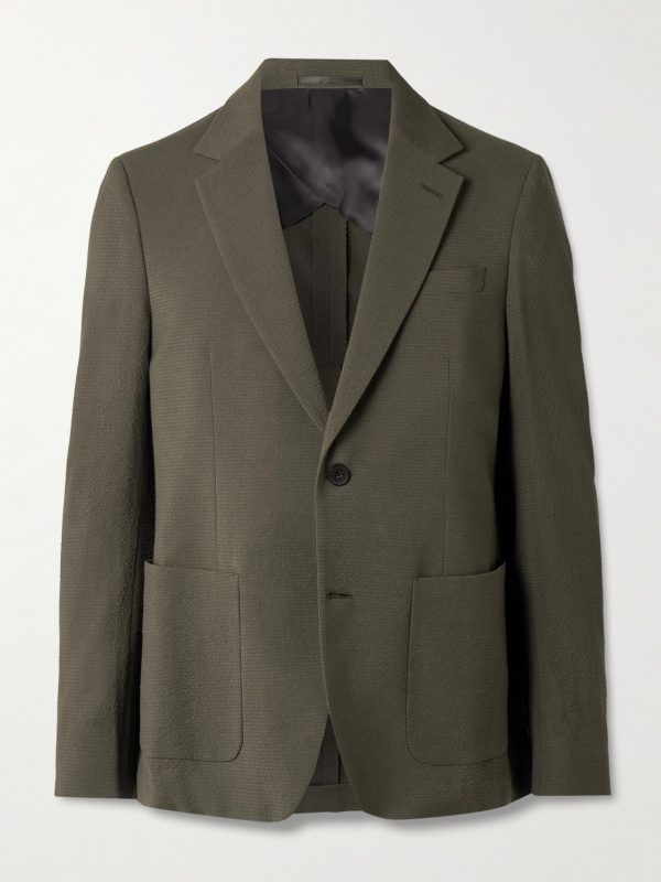 Wool-Blend Seersucker Suit Jacket Wool-Blend Seersucker Suit Jacket