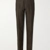 Straight-Leg Striped Linen Suit Trousers Straight-Leg Striped Linen Suit Trousers