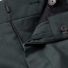 Wide-Leg Pleated Wool Suit Trousers - E1