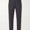 Mike Straight-Leg Grain de Poudre Wool Suit Trousers Mike Straight-Leg Grain de Poudre Wool Suit Trousers