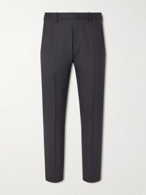 Mike Straight-Leg Grain de Poudre Wool Suit Trousers Mike Straight-Leg Grain de Poudre Wool Suit Trousers