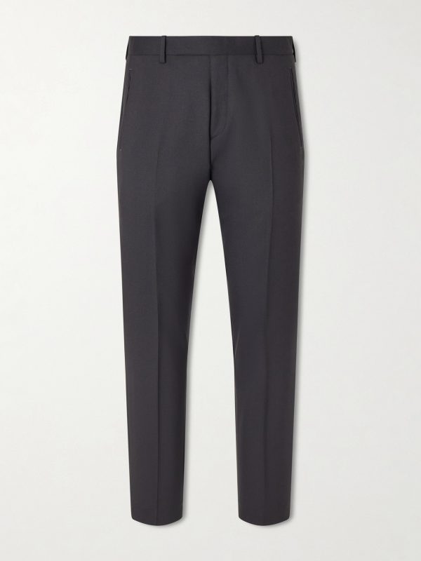 Mike Straight-Leg Grain de Poudre Wool Suit Trousers Mike Straight-Leg Grain de Poudre Wool Suit Trousers