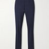 Straight-Leg Checked Wool-Blend Suit Trousers