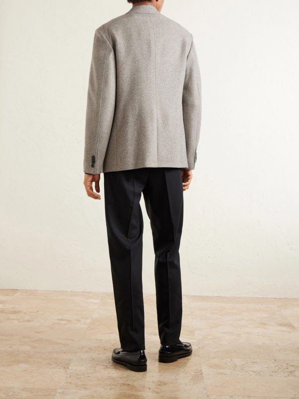 James Tapered Wool Trousers - BK