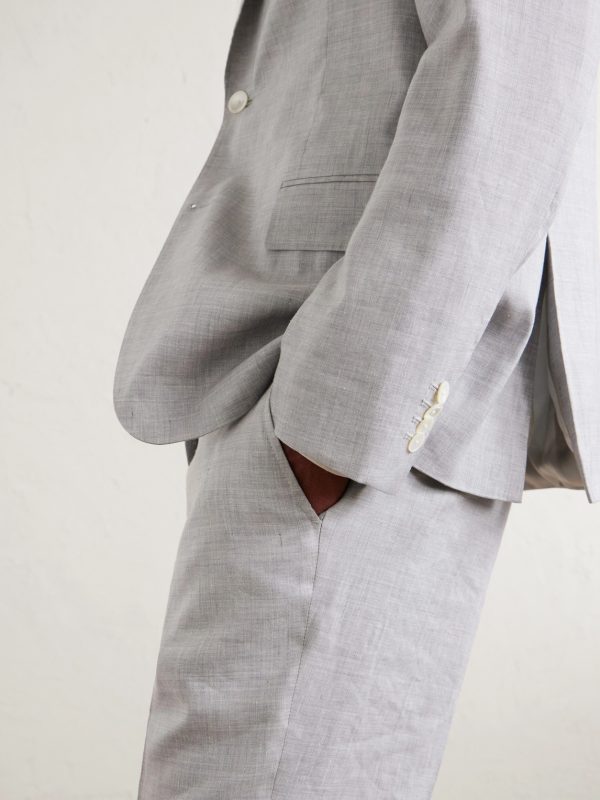Wool and Linen-Blend Suit Jacket - E3 Wool and Linen-Blend Suit Jacket - E3