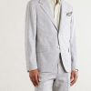 Wool and Linen-Blend Suit Jacket - FR Wool and Linen-Blend Suit Jacket - FR