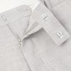 Straight-Leg Linen and Wool-Blend Suit Trousers - E1 Straight-Leg Linen and Wool-Blend Suit Trousers - E1