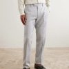 Straight-Leg Linen and Wool-Blend Suit Trousers - FR Straight-Leg Linen and Wool-Blend Suit Trousers - FR