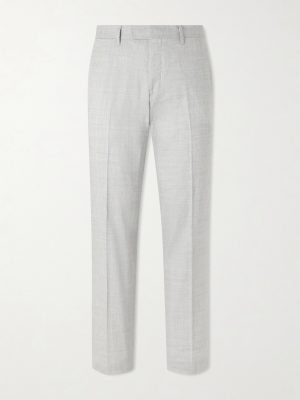 Straight-Leg Linen and Wool-Blend Suit Trousers Straight-Leg Linen and Wool-Blend Suit Trousers
